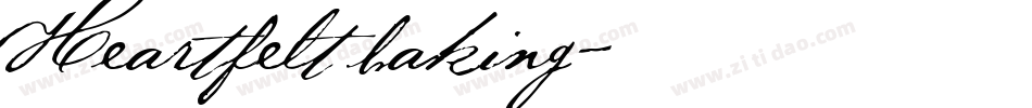 Heartfelt baking字体转换
